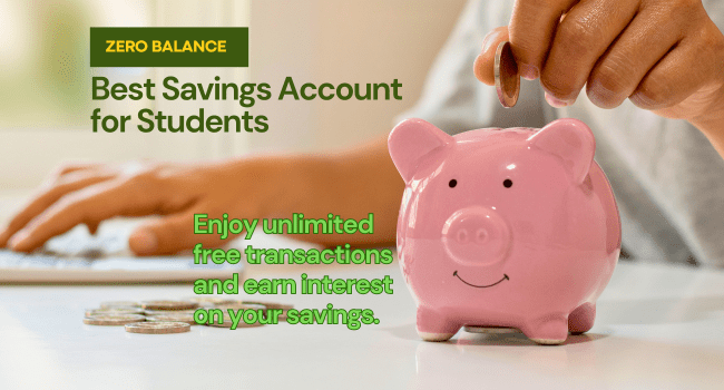 Zero Balance Savings Account